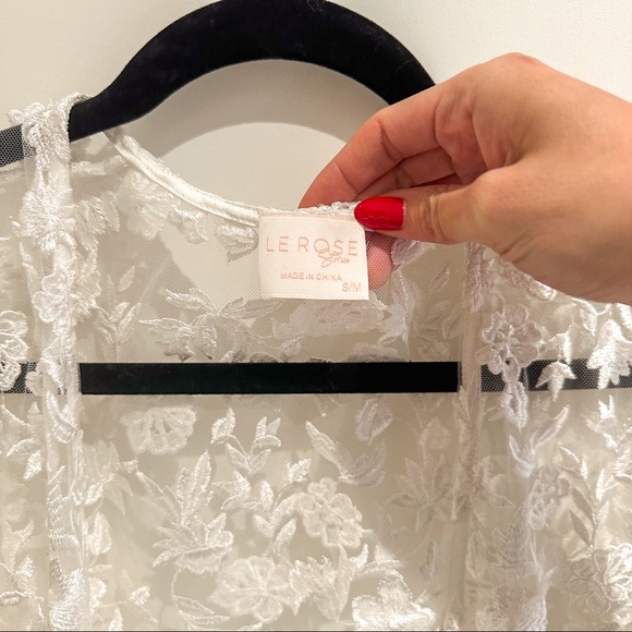 Wedding Lace Robe - get ready - Picture 4 of 5